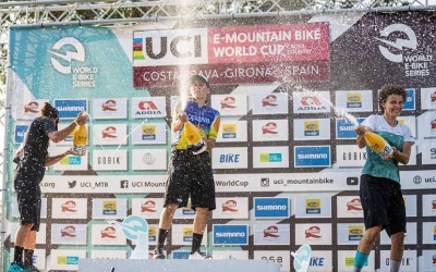 Santanyes, en el moment del podi | Cedida